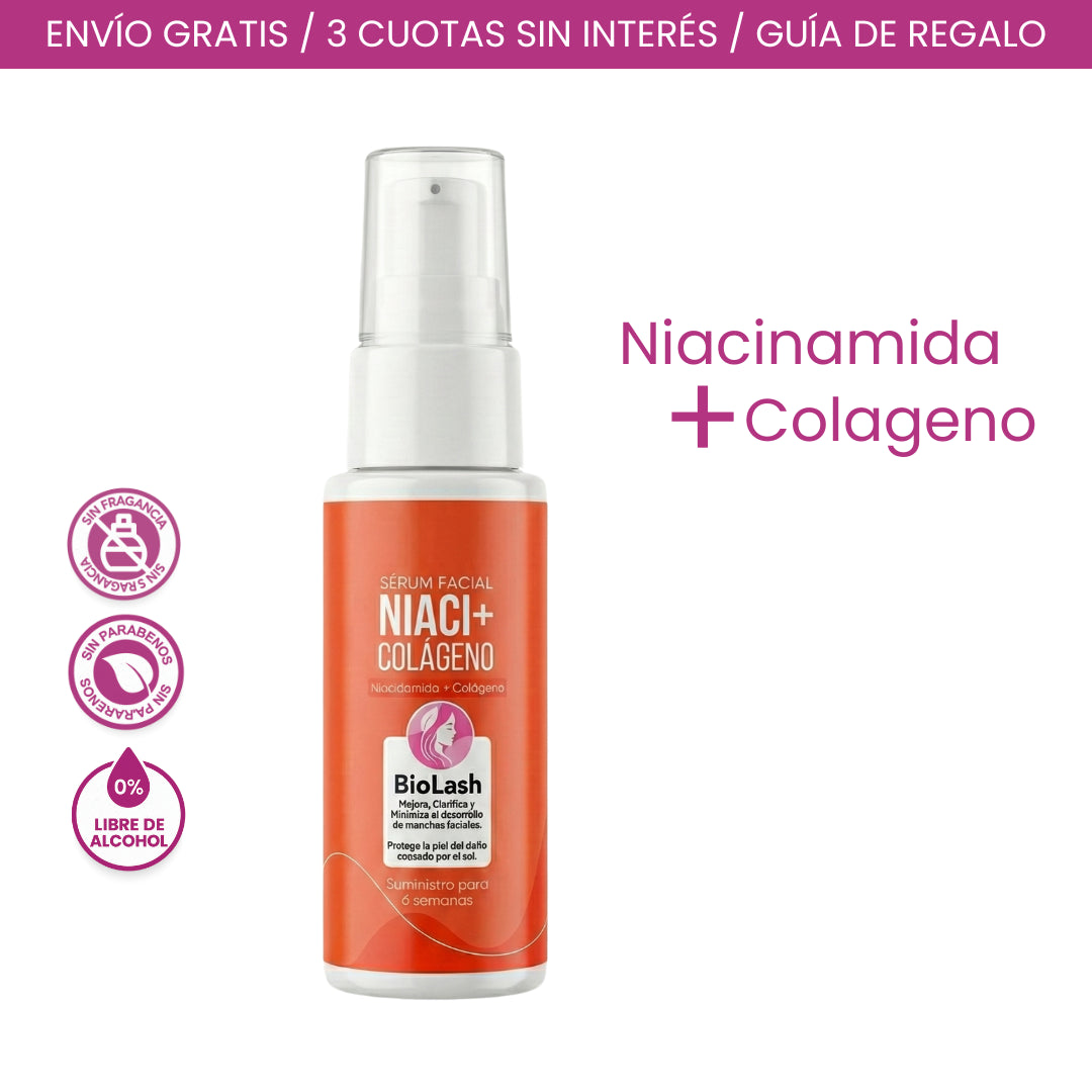 Niaci+ Colágeno - Elimina Manchas e Hidrata la Piel